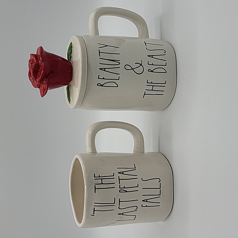 Rae Dunn Beauty and The Beast Mugs by Magenta